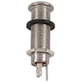 Miniatyrbillede 2 af 5: Krom Gevind Cylinder Output Input Jack Stik Bøsninger 1/4 Tomme Til