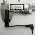 Miniatyrbillede 3 af 5: 3,5 mm O-kabel - Dobbelt 3,5 mm Trrs til kabel til mikrofoner