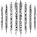 Miniatyrbillede 1 af 5: 8 stk. Søde kuglepenne med bling-diamanter, jule-rhinsten, gave, metal kuglepen, fancy, glitrende krystal C