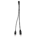 Miniatyrbillede 5 af 5: Usb 3.0 Fe Til Dobbelt Usb Data Y Forlængerkabel Til 2.5 Tommer Mobil D