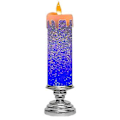 Miniatyrbilde 2 av 5: LED Lysestake Julelys Fe Lampe Flammeløs Miljøvennlig Skrivebord Lysende Ornament Med Stativ F