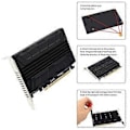 Miniatyrbild 3 av 5: M2 SSD till PCIE Adapterkort PCIEX16 NVME M2 M-KEY SSD RAID Moderkort PCI-E