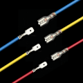 Miniatyrbillede 5 af 5: 270 stk. elektriske terminaler, T-stik ledningsforbindelse, han- og hunstik ledningsforbindelser crimp terminalblok med isoleringsmuffe 2,8 mm 4,8 M