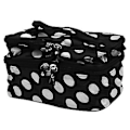 Miniatyrbillede 2 af 5: Sort Rejse Kosmetik Makeup Tasker Skønhed Dame Organizer Toilet Taske Håndtaske Polka Dots Design