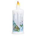 Miniatyrbild 1 av 5: Jul Flamlösa Ljuslykta, Jul Flamlösa Ljus LED Juldekoration Snögubbe Dekorationer Lampor Byggda för Professionella