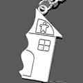 Miniatyrbild 4 av 5: Par Nyckelring Kärlek Familj Hus Nyckelring Man Kvinna Hem Chian Prydnad Nyckelkedja För Älskare Legering Smycken 2st