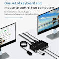 Miniatyrbild 3 av 5: USB 3.0 KVM-switch Delad Switch 2 in 4 ut för Laptop PC Tangentbord Mus Skrivare USB-switch Väljare - USB 3.0 Snabbknapp