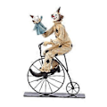 Miniatyrbild 1 av 5: Kreativa Clown Cirkus Statyer, Clown Ornament Heminredning Resin Skulptur, Handgjorda Hantverk Samlarobjekt Konstfigurer-A