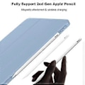 Pikkukuva 2 / 5: Sopii iPad 10. sukupolven mini6 suojakuorelle air4 kova pohja pehmeä reuna iPad 10.2 suojakuori läpinäkyvä pohja valkoinen jäänsininen IPAD