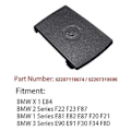Pikkukuva 3 / 4: 2x - F20 F30 F31 E84 E87 3-sarjan takaistuimen lapsilukon Isofix-suojus 52207319686
