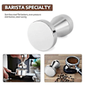 Miniatyrbild 5 av 5: Kaffepress i rostfritt stål Barista Espresso Tamper 49mm Bas Kaffebönpress
