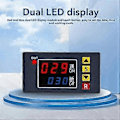 Pikkukuva 4 / 5: T3231 Ohjelmoitava Ajastinohjain DC 12V 240W Kaksois-LED-näyttö Digitaalinen Relea Aikaviivekytkin