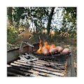 Miniatyrbilde 2 av 5: 2 stk Grill H Bærbar Grillet Pølseholder For Gutter Jenter Avtakbart Skilt Utendørs