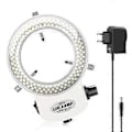 Miniatyrbilde 3 av 5: 144 LED Ringlys for mini mikroskoplampe 6000K 0-100% justerbar Hvit