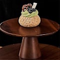 Miniatyrbillede 4 af 4: Elegant Træ Kageopsats - Høj Fod Dessert Display Tallerken til Kager Cupcakes og Bagværk Perfekt til Bryllupper