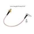 Miniatyrbilde 2 av 5: SMA Hunn Til CRC9/TS9 Dobbel Kontakt RF Koaksial Adapter RG316 Kabel 15cm