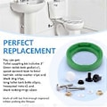 Miniatyrbillede 3 af 5: 3 tommer Toilet Tank Dele Udskiftningssæt, Kompatibelt med AS738756-0070A Toilet Tank til Skål Pakning A