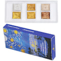 Miniatyrbild 2 av 5: 1 Set Professionellt Akvarellfärg Kit 6 Färger Metallic Glitter Konstmaterial för Konstnärer