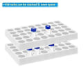 Pikkukuva 4 / 5: Vialiteline autosampler-vialeille, vialitarjotin 40-paikkainen pinottava koeputkiteline vialiteline 10 ml valkoinen