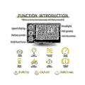 Miniatyrbild 5 av 5: 24v 36v 48v 60v Vattentät LCD-display S866 Kontrollerpanel Instrumentbräda Elcykeldisplay För El