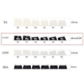 Miniatyrbilde 5 av 5: Cherry Profil 108 Taster Hetter for Mekanisk Gaming Tastatur PBT Dye Sub Taster Hetter Spring Elektronikk Spill Tastaturer