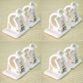 Miniatyrbild 1 av 5: Självhäftande krokar Gardinstångshållare Stång, Draperi Hook Cases Gardinstång Väggmonterade Fästen & Fixeringar Stånghållare, 8-pack-Fei Yu