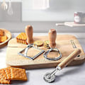 Miniatyrbillede 3 af 5: 3 stk. Ravioli Stempel Maker Med R Hjul Sæt, form med til pasta, dumplings L