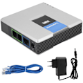 Miniatyrbillede 1 af 5: Gateway VoIP Gateway 2 Port Internet Telefonadapter SIP V2 Protokol med Netværkskabel til Linksys PAP2T (EU Stik)