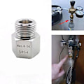 Miniatyrbillede 4 af 5: 1x Co2 Tank Adapter Messing Cylinder Hun Cga 320 Til Han W21.8 Konverter Connector Co2 Regulator O