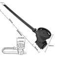 Miniatyrbilde 5 av 5: Sykkelstyrefeste Speedometeradapter Justerbart frontlykteholderbrakett For , C406 206