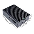 Miniatyrbillede 3 af 5: Kølekasse i aluminiumslegering, overlegen varmeafledning til RaspberryPi5 5B