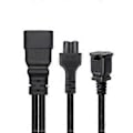 Miniatyrbillede 4 af 5: 3-benet C20 til C5+1-15R Konnektor Adapterledning Han til Hun Konverteringsledning