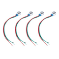 Miniatyrbillede 5 af 5: 4 Sæt LED Indikatorlys Fælles Katode Lampe Industrielle Kontrolkomponenter 8mm 110‑220V Rød og Grøn