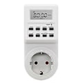 Miniatyrbild 1 av 5: Digital Timer Uttag Elektronisk 24h Kök Timer Programmerbart Uttag EU-kontakt