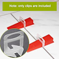Miniatyrbild 3 av 5: 400 st Tiveling System Clips 1.5mm DIY Plattor Er S Tiveling System För Professi