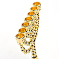 Miniatyrbilde 2 av 5: En Meh -hs Religs Lysestake Hanukkah 7 Arm Meh -s