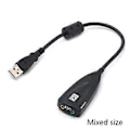Miniatyrbilde 5 av 5: USB Lydkort Adapter 7.1 Kanal Ekstern Lydadapter Stereo Konverter AUX