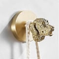 Miniatyrbillede 5 af 5: Messing Guld Dyrekrog Massiv Messing Knagerække Dørkrog Badeværelse Køkken Kroge Håndklædeholder (Fugl)