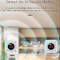 Miniatyrbillede 1 af 5: Tuya Smart WiFi Zigbee Gas Kulilte Detektor Multifunktionel Alarm 80DB Alarm APP Trådløs Kontrol(B)