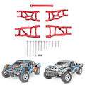 Pikkukuva 5 / 5: Metalliset etu- ja takajousitusvarret 1/10 Slash 2wd Vxl Nitro Slash Rc -auton osille, punainen