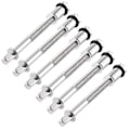 Pikkukuva 3 / 5: 6 kpl Rummun Virityspultteja 6cm Metalliset Rummun Vanteet Lyhyt Ruuvi Virvelirummun Osat
