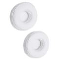 Miniatyrbild 5 av 5: Hörlursöronkuddar Ljudisolering Memory Foam Fårskinnsläder On Ear Headset Öronkuddar för Ersättning Vit