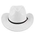 Miniatyrbillede 1 af 5: Europæisk og amerikansk retro imitation fårehat cowboyhat filthat uldhat national vindhat retro jazzhat