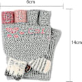 Miniatyrbild 3 av 5: 3-8 År Barnhandskar Vinter Flicka Magiska Handskar Halkfria Mönster Vantar Flickor 5-finger Vinter Termiska Handskar Stickad Ull Barn Kattmönster