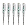 Miniatyrbillede 1 af 4: 5 stk. Elektrisk testerpen Multifunktionel lysstærk LED-lampe Gennemsigtig skal Induktiv spændingstester Skruetrækker
