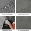Miniatyrbild 5 av 5: Vattentät rektangulär solsegel 2x3m, Vattenavvisande PES-skuggduk, Rektangulärt skuggnät 3x2m, Resistent 98% UV-strålskydd för utomhus