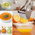 Miniatyrbillede 4 af 5: Kartoffelmoser, Kartoffelmoser i rustfrit stål Multifunktionel frugt- og grøntsagsmoser til glatte, luftige kartoffelmos