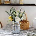 Pikkukuva 4 / 5: Metallinen maitoastiaruukku maalaismainen tyyli ruusu ja eukalyptus Shabby Chic metallivaasi$ Retro vanha tinalaukka