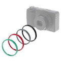 Miniatyrbillede 1 af 4: Kameralinsering til III GR3X/GR3 HDF Kamera Aluminium Legering Linse Dekorationsring Hætte Sort