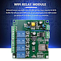 Miniatyrbild 2 av 5: Esp8266 Esp-12f Wifi Relämodul 4chl Ac90-250v/7-30v/5v Relä S För Ide Ho